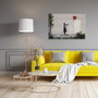 Wallity Cuadro Decorativo de Cristal Templado Banksy 70 x 100 cm
